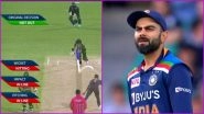 Did Virat Kohli Miss to Call for DRS on Time or Broadcaster&rsquo;s Fault? Replay on Big Screen Adds to Confusion As Tracker Shows Matthew Wade Was LBW
