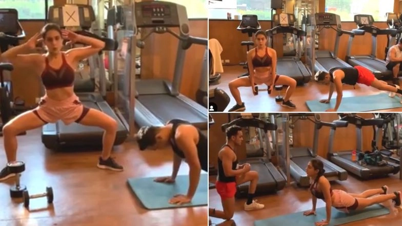 Sara Ali Khan’s Fitness Mantra Says When in Doubt, You Must Workout (Watch Video)