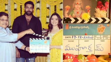 F3: Tamannaah Bhatia, Varun Konidela Begin Shoot of Their Upcoming Comedy Drama! (View Pics)