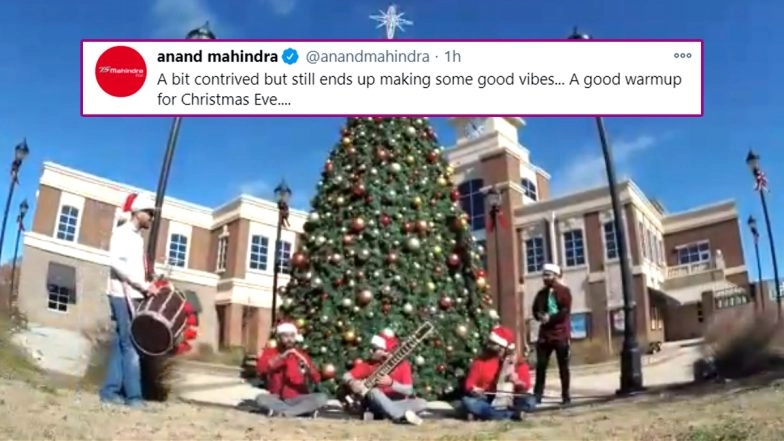 Jingle Bells Indian Classical Version Played on Sitar, Sarang, Shehnai AND Dhol! Anand Mahindra Shares Wholesome Video of the Christmas Song as 'Good Warmup for Christmas Eve'