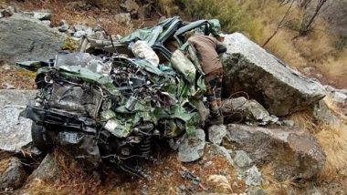 Sikkim Road Accident: 3 Indian Army Soldiers, 13-Year-Old Child of a Colonel Killed After Vehicle Skids Off From Snow-Laden Road Into Gorge Near Nathula