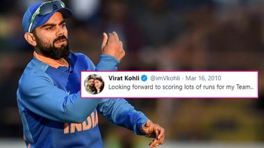 Virat Kohli Responds To His 10-Year-Old Tweet After Winning ICC Cricketer of the Decade Award (See Tweet)