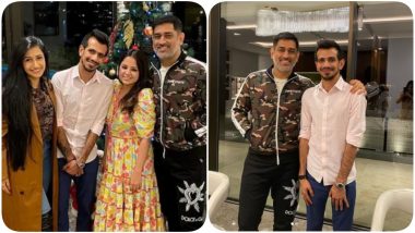 MS Dhoni, Sakshi Rawat Host Newlyweds Yuzvendra Chahal & Dhanashree Verma for Dinner, Pics Go Viral