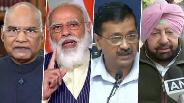 New Year 2021 Wishes: President Ram Nath Kovind, PM Narendra Modi, Arvind Kejriwal, Amarinder Singh and Other Leaders Extend Greetings to Citizens