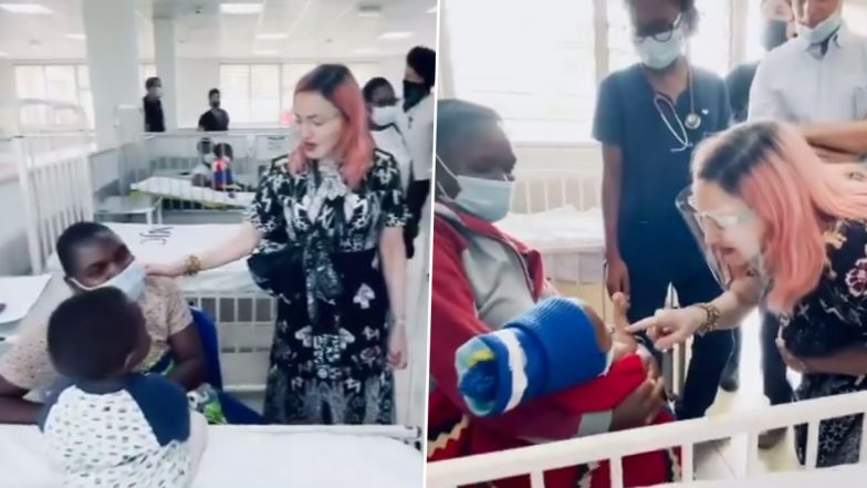 Madonna Visits Mercy James Pediatric Hospital in Africa and Spends Time With Kids (Watch Video)