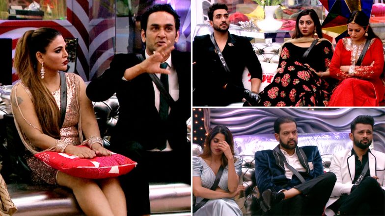 Bigg Boss 14 January 04 2021 Synopsis: Naagin 5 Duo Surbhi Chandana and Sharad Malhotra Announce ‘The Sharmnaak Awards’, Rakhi Sawant, Vikas Gupta and Others Get Nominated in Different Categories