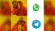 WhatsApp vs Telegram Funny Memes & Jokes Trend on Social Media Once Again After New Privacy Policy Set to Share Data with Facebook