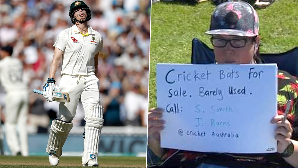 Cricket News Fan Trolls Steve Smith And Joe Burns With Hilarious Placard During Nz Vs Pak 2nd Test Latestly