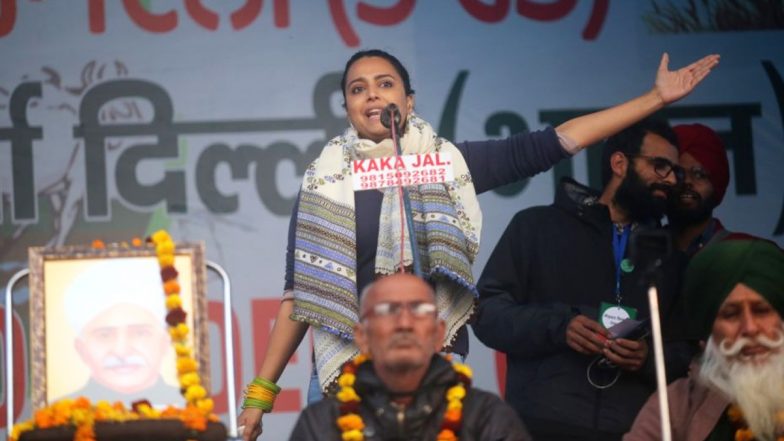 Swara Bhaskar Joins Farmers' Protest At Tikri Border