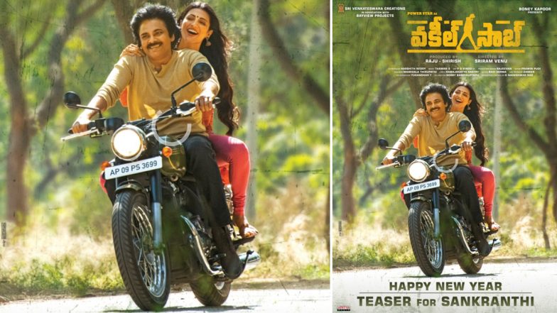 #NewYearWithVakeelSaab: Teaser Of Pawan Kalyan And Shruti Haasan Starrer To Be Unveiled On Sankranthi 2021, Confirms Boney Kapoor (View Poster)