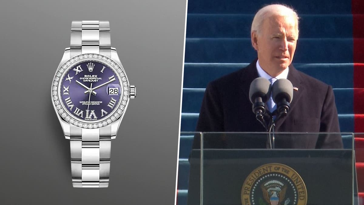 Joe Biden Wore a Rolex to His Inauguration and Netizens Can t Stop