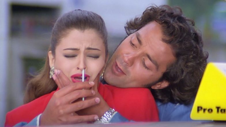 This Still Of Bobby Deol Swabbing Aishwarya Rai Bachchan Is Going Viral 
