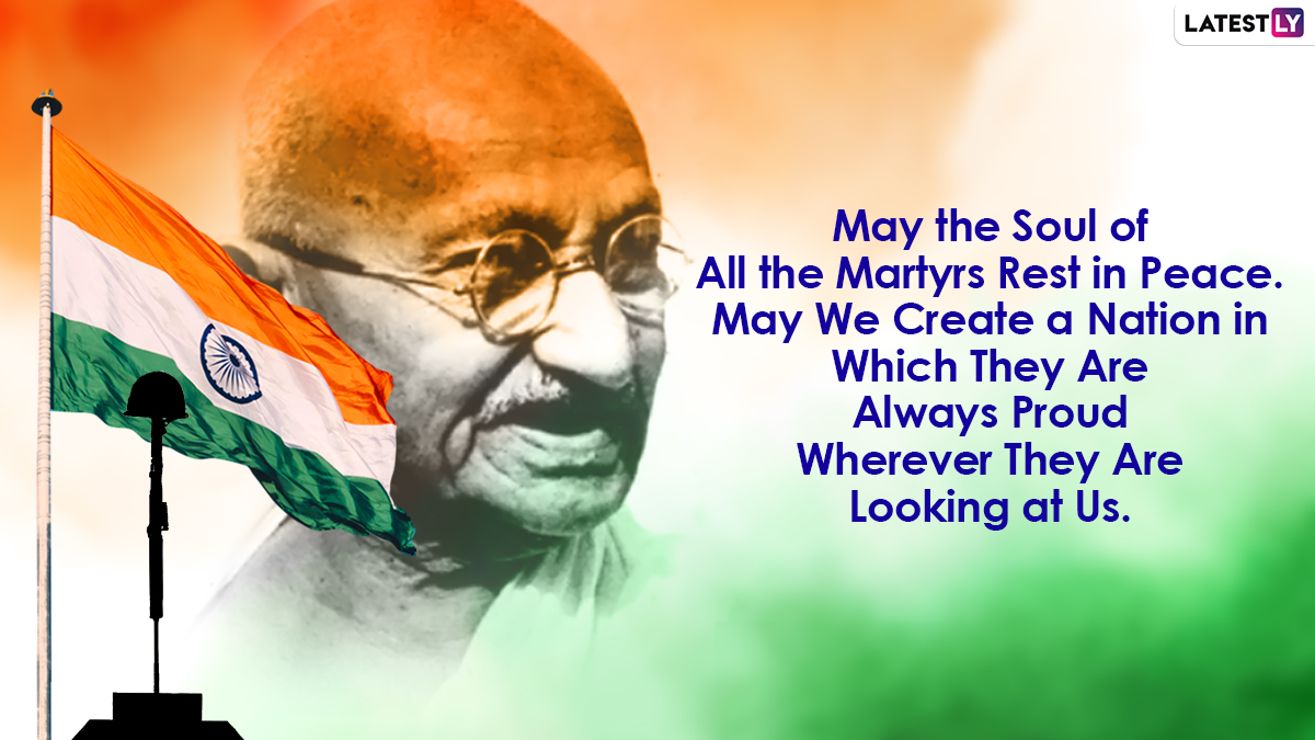 Martyrs' Day 2021 Messages and WhatsApp Stickers: HD Images, Shaheed Diwas  Telegram Photos and Facebook Quotes to Remember Father of the Nation,  Mahatma Gandhi | 🙏🏻 LatestLY