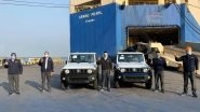 India-Made Suzuki Jimny Off-Roader SUV's Export Begins; 184 Units Shipped By Maruti Suzuki From Mundra Port.