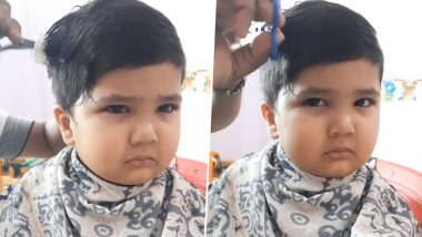 Anushrut, Little Boy Whose Hair Cutting Video Went Viral, Is Back, Hilarious Clip of the Toddler Sulking on Getting Another Trim Has Left the Internet in Splits