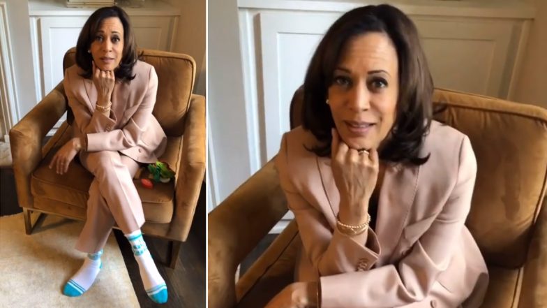 Kamala Harris Wears ‘The Future Is Female’ Socks and Social Media Feels Empowered! Here’s Where You Can Buy the Beautiful Pair