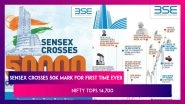 Sensex Crosses 50,000-Mark For First Time Ever, Nifty Tops 14,700
