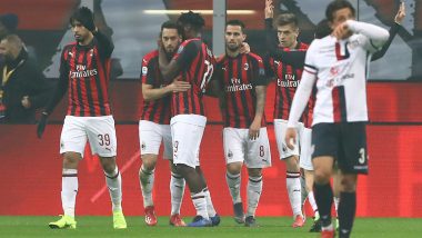 How To Watch Cagliari vs AC Milan, Serie A 2020–21 Live Streaming Online in India? Get Free Live Telecast of CAG vs MIL Football Game Score Updates on TV