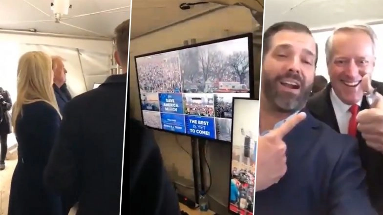 Donald Trump and Family 'Held Party, Enjoyed' as Riot Erupted at US Capitol in the Video Shared By Trump Jr? Fact-Check Finds News to be Fake