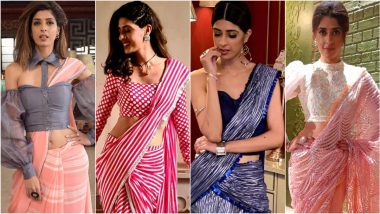 Aishwarya Sakhuja Birthday: A Look at the Many Fashionable Six-Yards Flaunted by Yeh Hai Chahatein's Ahana (View Pics)