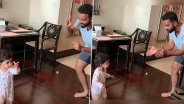 Ajinkya Rahane Dances With Daughter Aarya on Day 1 of Quarantine in Chennai Ahead of India vs England Test Series 2021 (Watch Video)