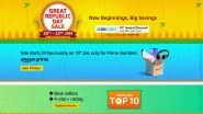 Amazon Great Republic Day Sale to Begin on January 20, 2021; Up to 40% Off on Smartphones, Up to 60% Discount on Electronics & Accessories