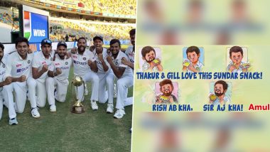 From Rishabh Pant, Shubman Gill to Mohammed Siraj, Amul Releases New Topical To Celebrate Emergence of India’s Next Generation of Cricketers in Australia