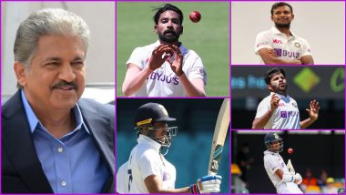 Anand Mahindra Announces Thar SUV As Gifts for Mohammad Siraj, T Natarajan, Shardul Thakur, Washington Sundar, Shubman Gill and Navdeep Saini from his Personal Account After India’s Historic Series Win in Australia