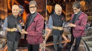 Kaun Banega Crorepati 12: Anupam Kher Gifts His Latest Book to Amitabh Bachchan on Sony TV&rsquo;s Quiz Show (See Pics)