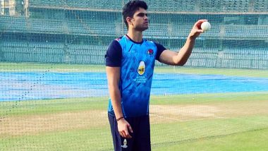 Syed Mushtaq Ali Trophy 2021: Arjun Tendulkar Takes Maiden Wicket For Mumbai on Debut (Watch Video)