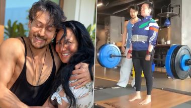 Tiger Shroff's Mother Ayesha is a Superwoman! From Lifting 95 Kgs Weights to Super Dive, Watch Amazing Video Feats of This 60-YO!