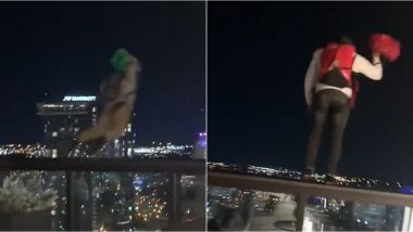 BASE Jumpers Leap From 25th Floor of Nashville Hotel Rooftop Bar Causing ‘Mass Panic’! Shocking Video Goes Viral