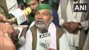 Farmers' Protest: BKU Leader Rakesh Tikait Breaks Down at Delhi-UP Ghazipur Protest Site, Refuses To Surrender