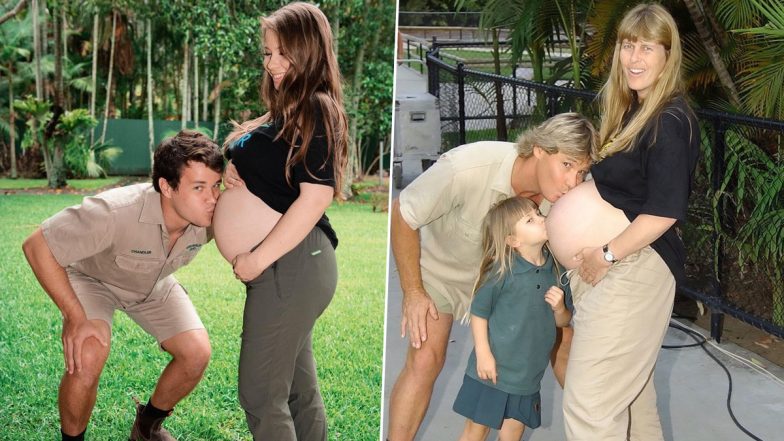 Bindi Irwin Flaunts Her Bare Baby Bump With Husband Chandler Powell As She Recreates Parents&rsquo; &lsquo;Very Special Moment&rsquo; and the Pics Are So Touching!