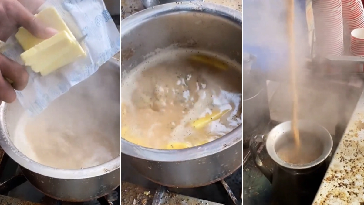 Viral News Butter Tea Making in Agra Goes Viral, Chai Lovers