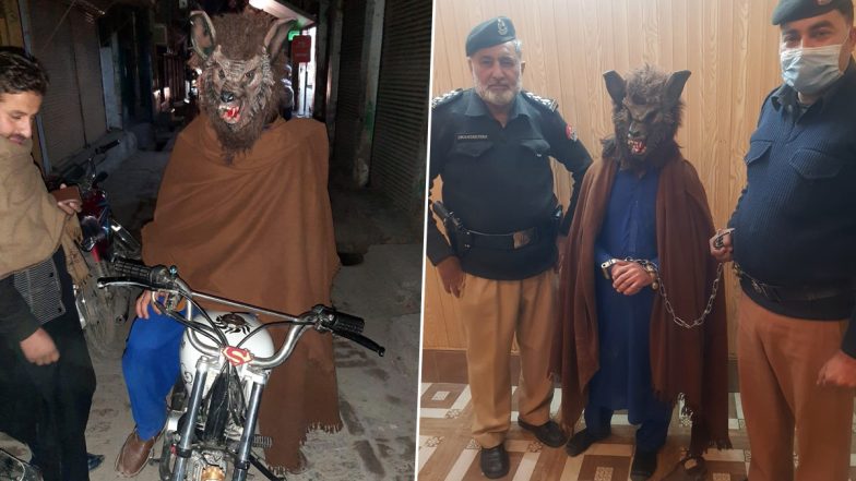 Man Dressed In 'Scary' Mask To Prank People in Pakistan, Peshawar Arrested on New Year's Eve!