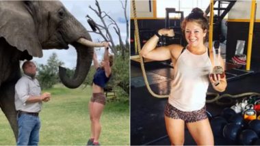 CrossFit Gym Owner Does Pull-Ups on an Elephant’s Tusks at South African Animal Sanctuary, Gets Criticised (Watch Video)