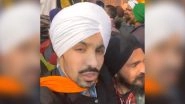 Farmers' Tractor Rally: Deep Sidhu, Who Was Part of Group That Hoisted Religious Flag From Ramparts of Red Fort in Delhi, is Affiliated With BJP, Allege Congress And AAP (Watch Video)