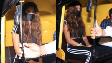 Disha Patani Ditches Her Swanky Car and Takes an Auto-Rickshaw Ride Instead (View Pics)