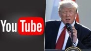 YouTube Suspends US President Donald Trump&rsquo;s Channel for at Least a Week Over Capitol Violence