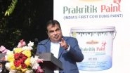 Khadi Prakritik Paint: Nitin Gadkari Launches Eco-Friendly, Non-Toxic Wall Paint Based on &lsquo;Cow Dung&rsquo; As Its Main Ingredient