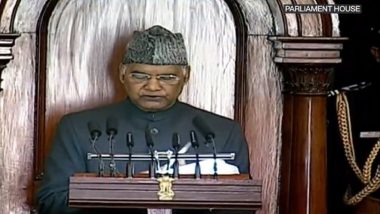 Union Budget 2021: President Ram Nath Kovind Addresses Joint Sitting of Both Houses of Parliament; Here is Full Text of President’s Speech