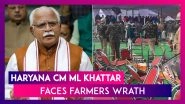 Haryana CM Manohar Lal Khattar Faces Farmers Wrath; Amid Protests In Karnal, CM's Chopper Unable To Land
