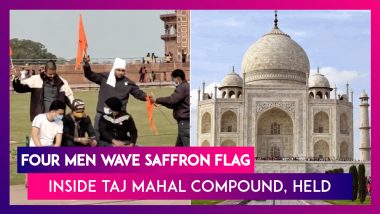 Four Men Wave Saffron Flag Inside Taj Mahal Compound, Held; Video Goes Viral