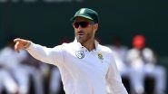 Faf du Plessis Announces Retirement from Test Cricket, Says &lsquo;Time Is Right to Walk into a New Chapter&rsquo; (View Post)