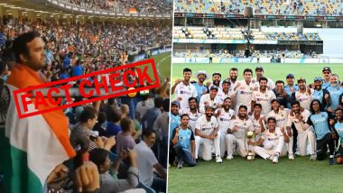 'Crowd Singing Vande Mataram After Team India's Historic Win Against Australia in Gabba' Video is Old; Here's The Truth Behind The Viral Video