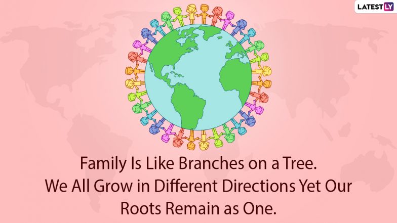 Happy Global Family Day 2021 Messages, HD Images and Greetings: Share WhatsApp Stickers, GIFs, Facebook Wishes & Meaningful Quotes With Your Family on the First Day of New Year