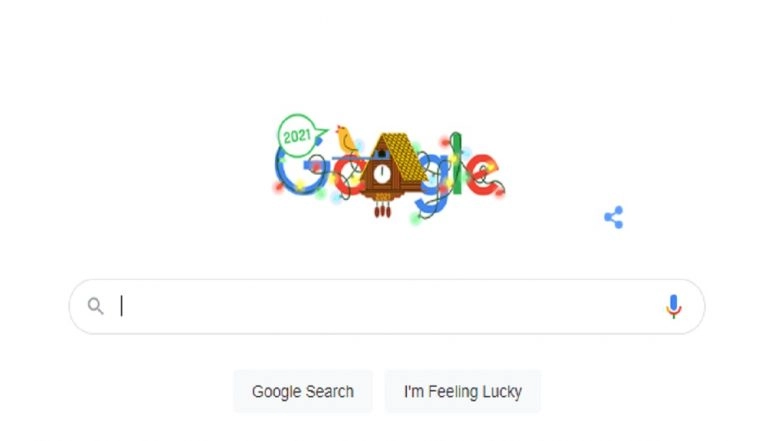 Happy New Year 2021: Google Marks End of 2020 and Start of New Year With Celebratory Doodle!