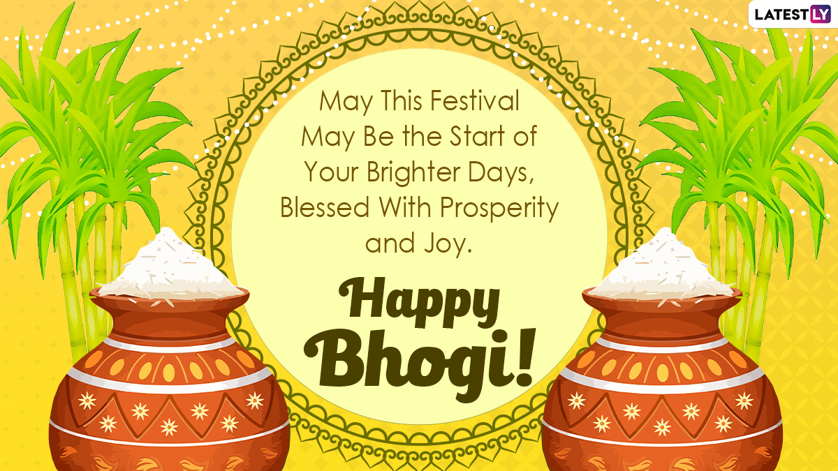 Happy Bhogi Pongal 2022 Images & HD Wallpapers for Free Download Online:  Wish Bhogi Panduga Subhakankshalu WhatsApp Stickers, Facebook Messages,  GIFs and SMS on Harvest Festival | 🙏🏻 LatestLY
