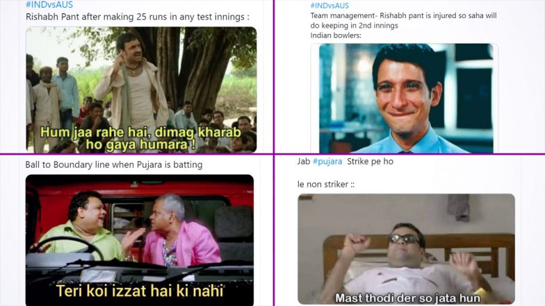 India vs Australia Funny Memes Go Viral Post 3rd Test Day 3 Proceedings As Fans Troll Rishabh Pant and Cheteshwar Pujara